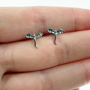 Small Dragon Stud Earrings, Dragon Earrings, Bookish Earrings, Mini Earrings